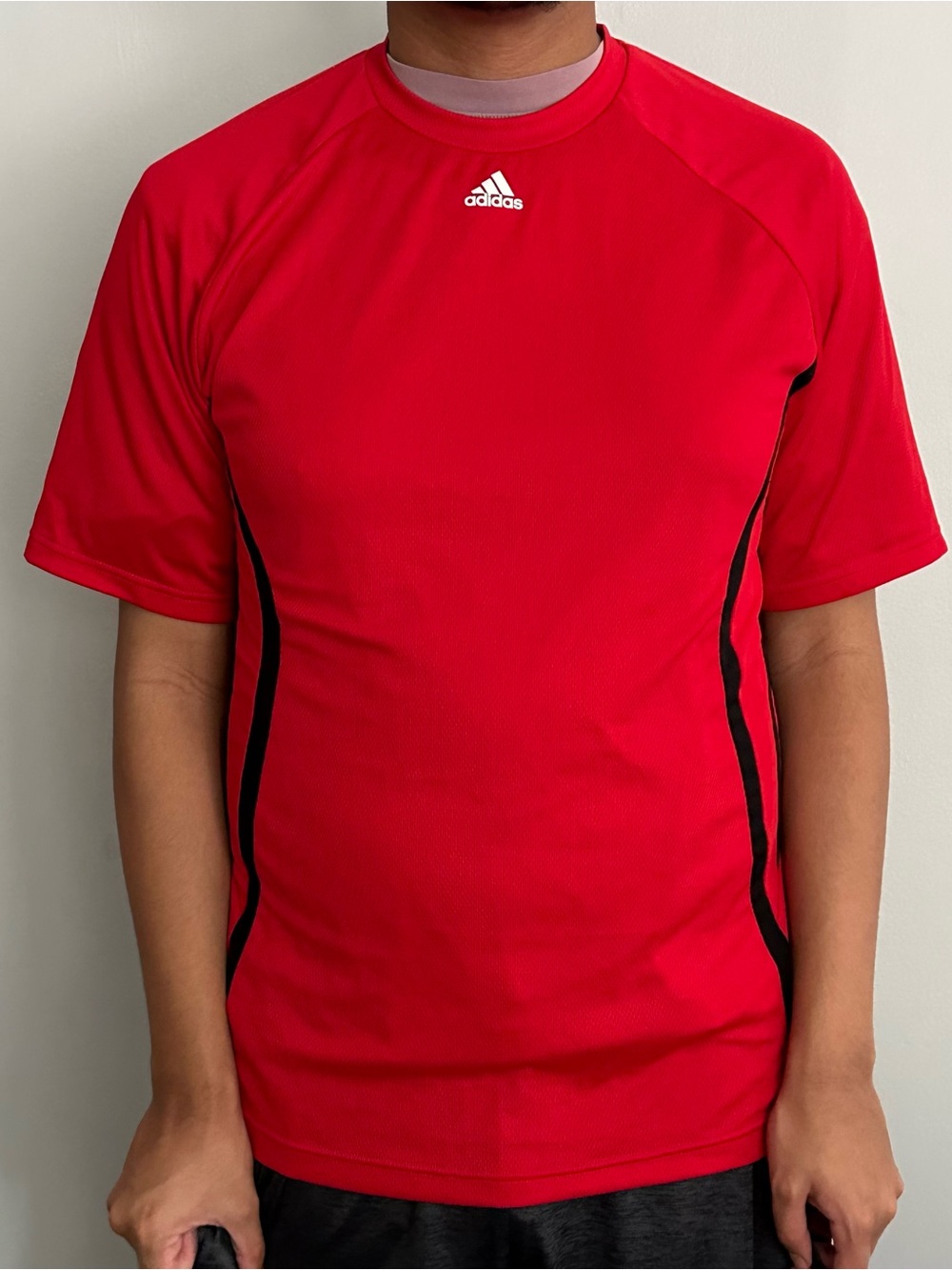 adidas Red and Black Men’s Athletic Jersey Gorpcore